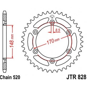 Zębatka tylna JTR828.42