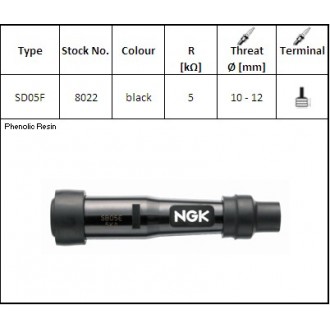 Fajka zapłonowa NGK SD05F 8022 (Black)